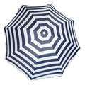 Strandparasol navy blue stripes 200 cm nylon