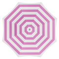 Strandparasol pink stripes 180 cm nylon