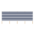 Strand windscherm 2.25 meter blauw wit