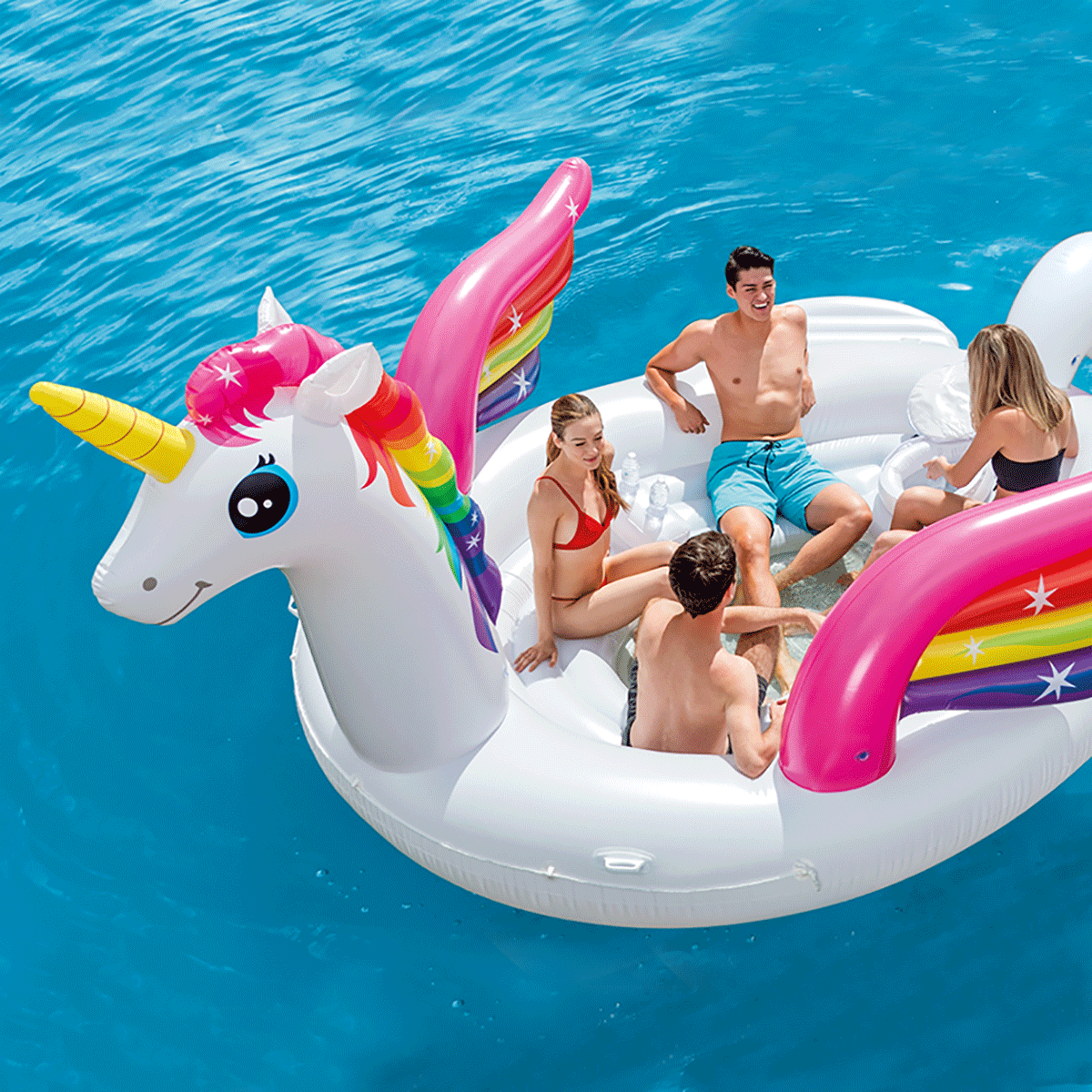 gemeenschap gebrek passen Unicorn Party Island Opblaasboot | Summertoys