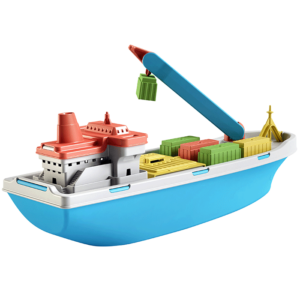 Speelgoed vrachtschip