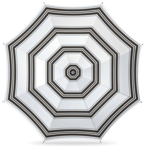 Strandparasol luxury stripes 180 cm