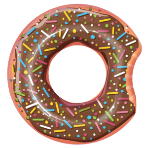 Zwemband donut 107 cm - Bruin