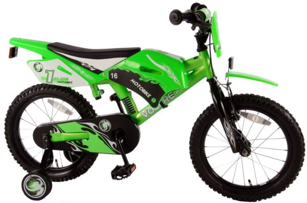 Motobike Kinderfiets - 16 inch - Groen