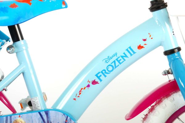 Frozen 2 Kinderfiets - 14 inch - Blauw/Paars