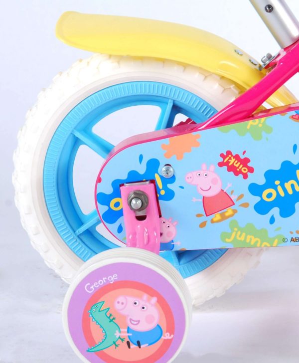 Peppa Pig Kinderfiets - 10 inch - Roze/Blauw