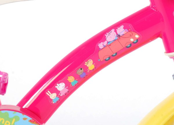 Peppa Pig Kinderfiets - 10 inch - Roze/Blauw