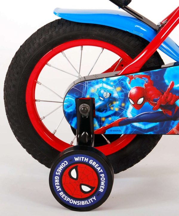 Spider-Man Kinderfiets - 12 inch - Blauw/Rood