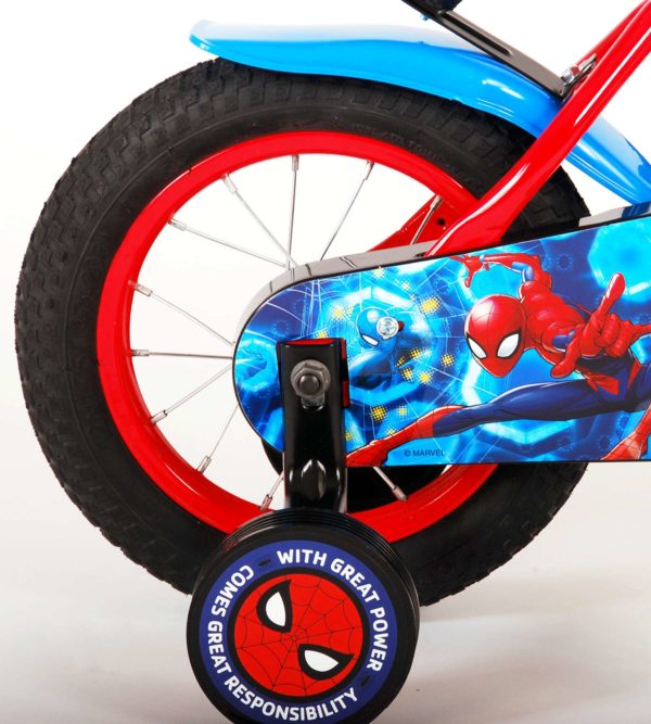 Spider-Man Kinderfiets - 12 inch - Blauw/Rood