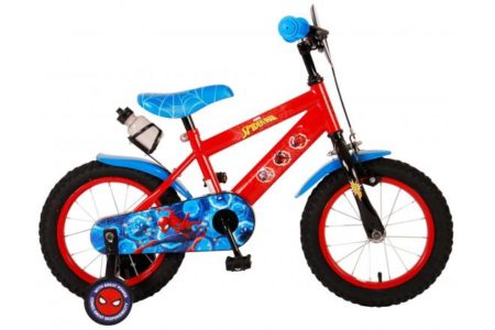 Ultimate Spider-Man Kinderfiets - 14 inch - Rood Blauw