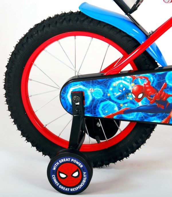 Spider-Man Kinderfiets - 16 inch - Blauw Rood