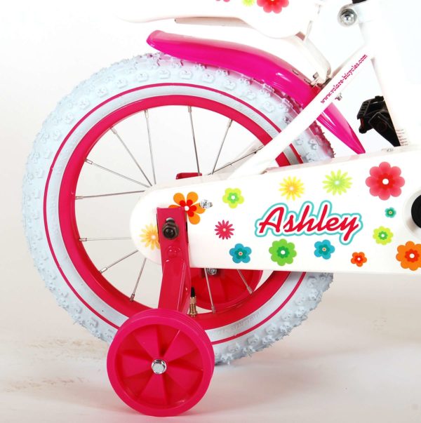 Ashley Kinderfiets - 14 inch - Wit