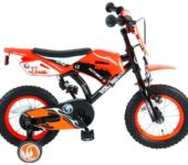Motorbike Kinderfiets - 12 inch - Oranje