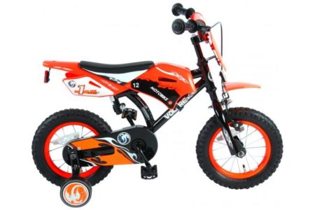 Motorbike Kinderfiets - 12 inch - Oranje