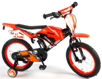Motorbike Kinderfiets - 16 inch - Oranje