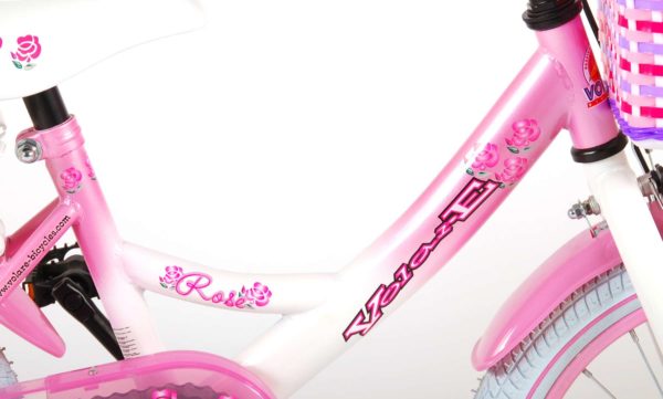 Rose Kinderfiets - 16 inch - Roze Wit