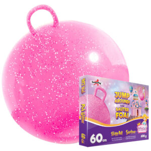 Skippybal pink glitter 60 cm
