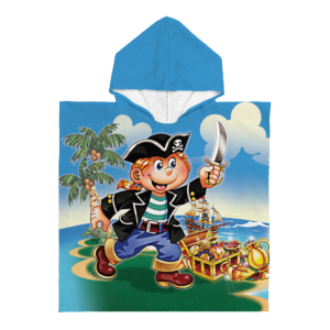 Kinderponcho piraat