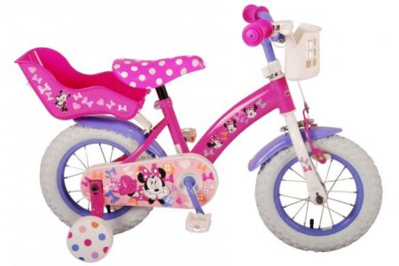 Kinderfiets Minnie Cutest Ever! - Meisjes - Roze - 12 inch