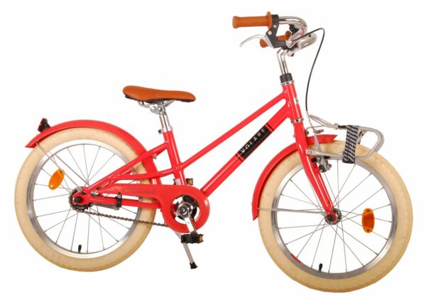 Volare Melody Kinderfiets - Meisjes - 18 inch - Koraal Rood - Prime Collection