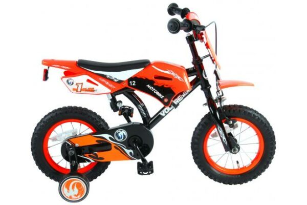 Kinderfiets Motorbike - Jongens - Oranje - 12 inch