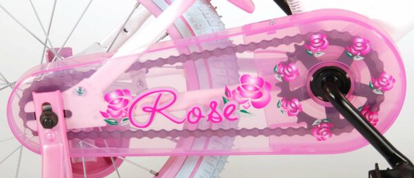 Kinderfiets Rose - Meisjes - Roze/Wit - 16 inch