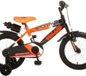 Kinderfiets Sportivo - Jongens - Neon Oranje/Zwart - 16 inch