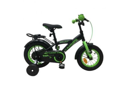 Thombike Kinderfiets - Jongens - 12 inch - Zwart Groen