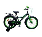 Thombike Kinderfiets - Jongens - Zwart Groen - 18 inch - Zwart Groen