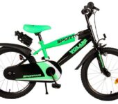 Sportivo Kinderfiets - Jongens - Neon Groen Zwart - 18 inch