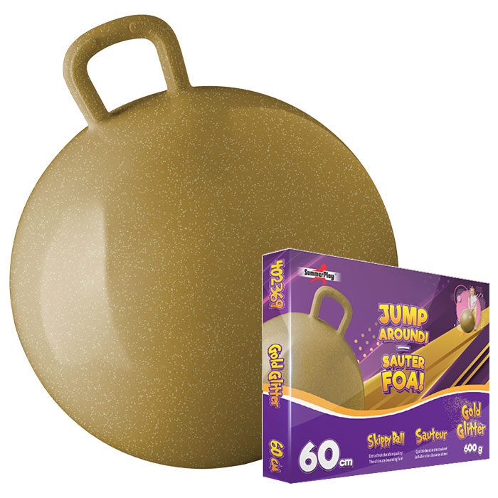 Skippybal gold glitter 60 cm