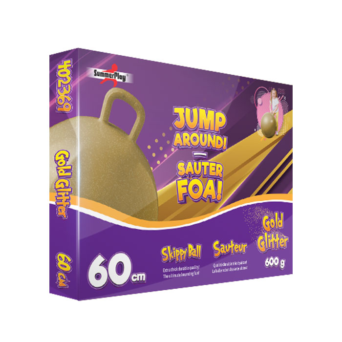 Skippybal gold glitter 60 cm