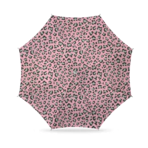 Strandparasol luipaard print 180 cm nylon - Roze