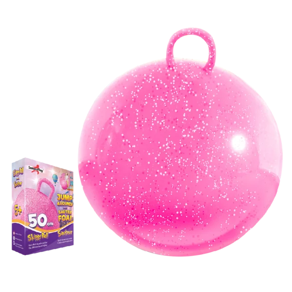 Skippybal pink glitter 50 cm