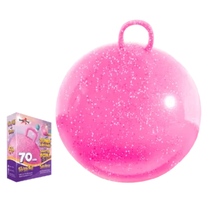 Skippybal pink glitter