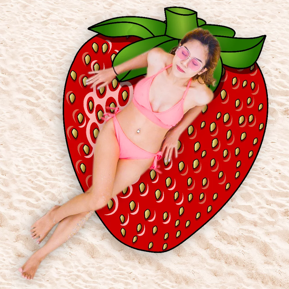 Strandlaken Aardbei 150 cm