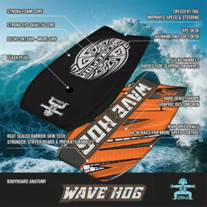bodyboard Wave Hog slickbottom 80 cm