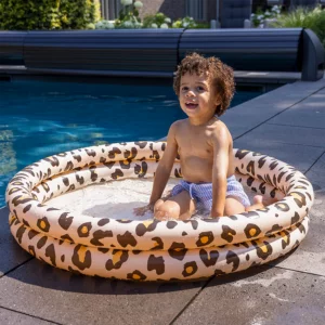 Baby zwembad panterprint beige 100x15