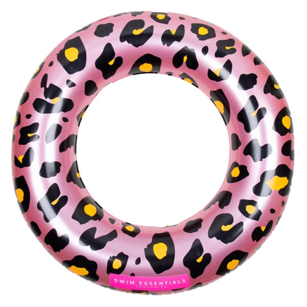 Zwemband panterprint roségoud 90 cm
