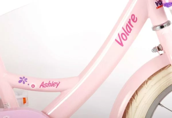 Ashley Kinderfiets - 14 inch - Roze