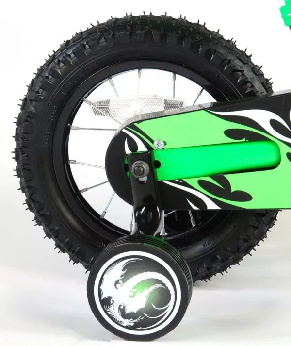 Motorbike Kinderfiets - 12 inch - Groen