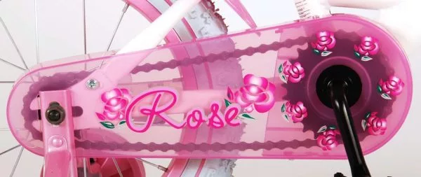 Rose Kinderfiets - 14 inch - Roze Wit