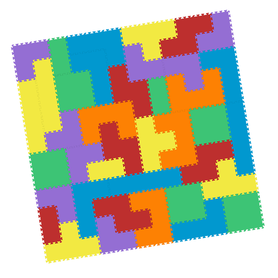Foam mat tetris