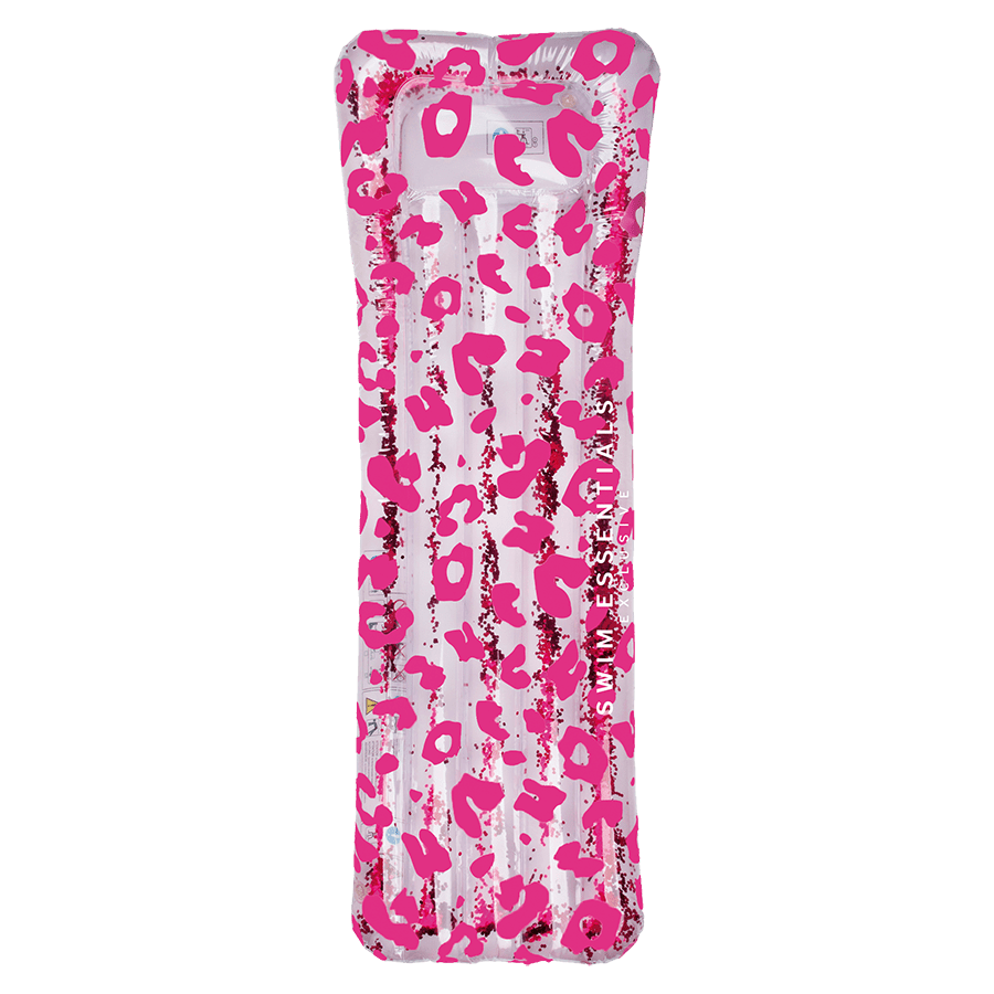 Luchtbed luxe panterprint neon 177 cm
