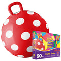 Skippybal polkadot red 50 cm