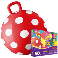 Skippybal polkadot red 50 cm