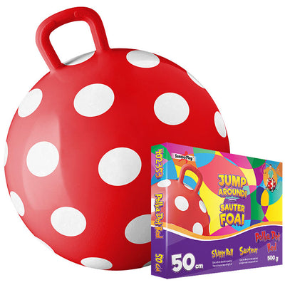 Skippybal polkadot red 50 cm