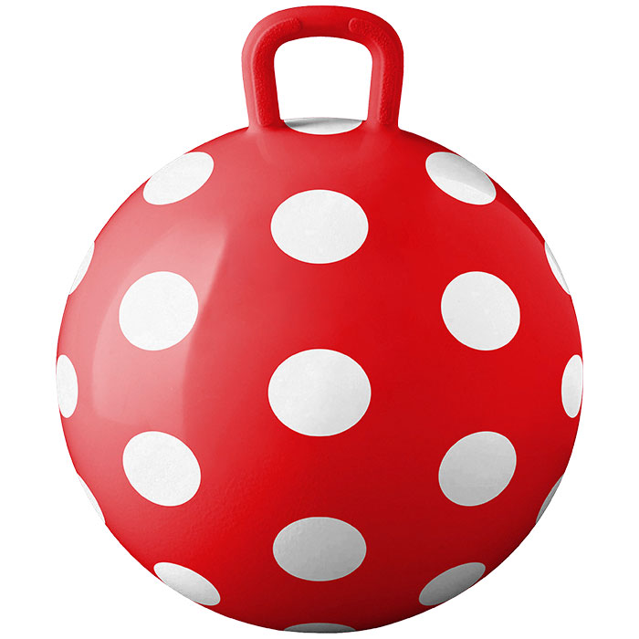 Skippybal polkadot red 50 cm