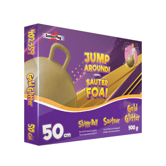 Skippybal gold glitter 50 cm