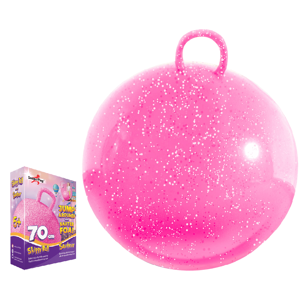 Skippybal pink glitter 70 cm